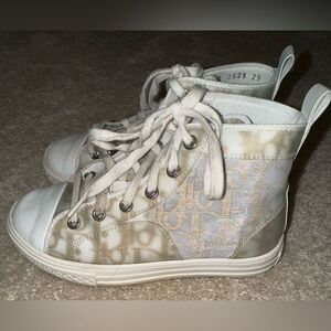 DIOR KIDS LIMITED GOLD B23 HIGH TOP SNEAKER 29